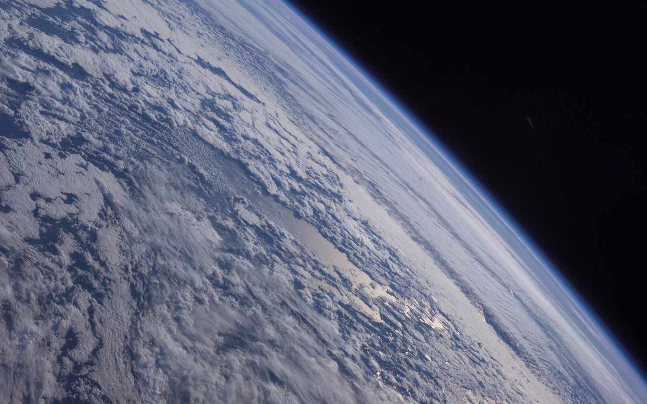 Blick auf die Erde aus der ISS